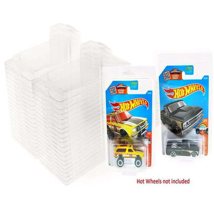 Clear Plastic Clamshell Card Stackable Trays PET Hot Wheels Blister Packaging