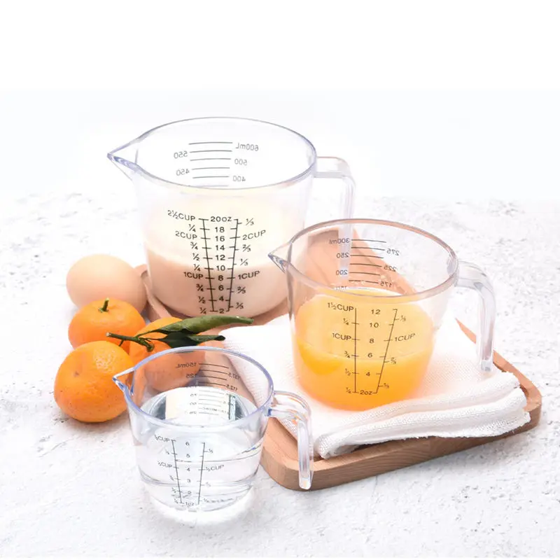 funnel flour liquid easy clean plastic100ml food grade water kitchen measuring cup