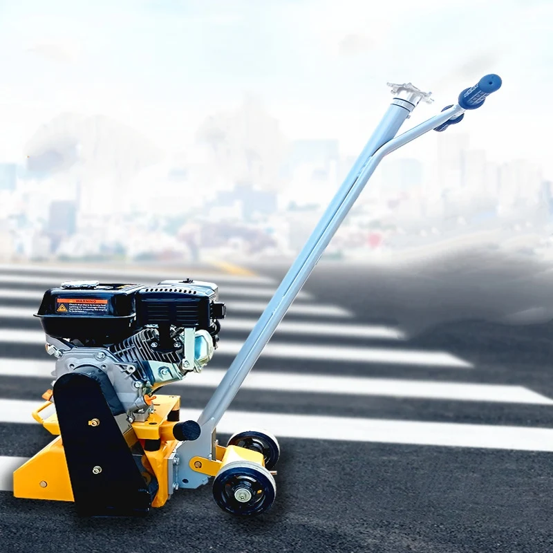 Spot goods electric concrete road scarifier with 90 carbide blades for road marking paint remover