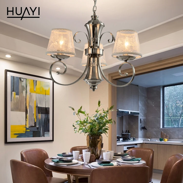 HUAYI European Modern Indoor Artistic Hanging Lights Chandelier E26 E27 Bedroom Living Room LED Pendant Light