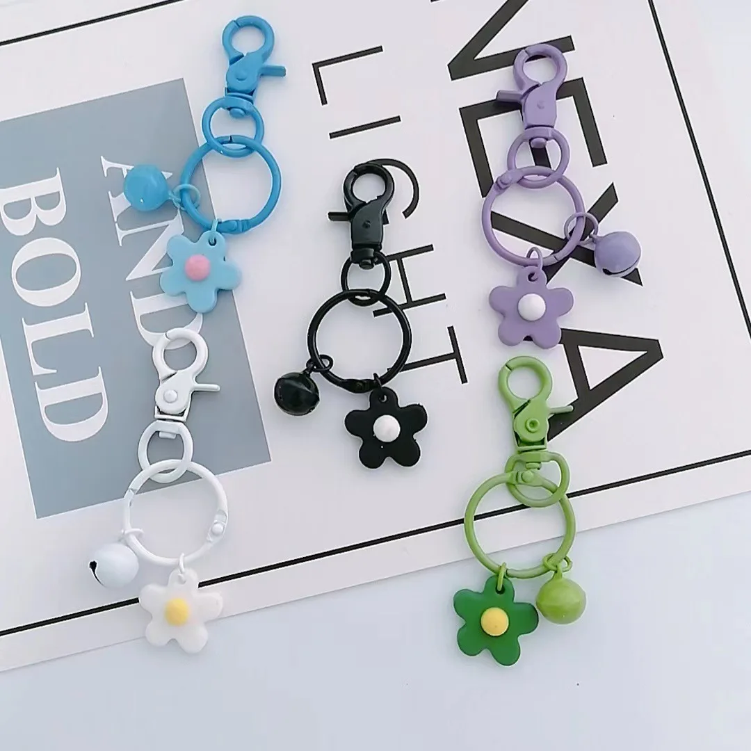 Trendy Popular Lobster Button Flower Key Chain Lanyard Cord String Strap Universal Mobile Charm Hook Cell Phone Charms Key Chain