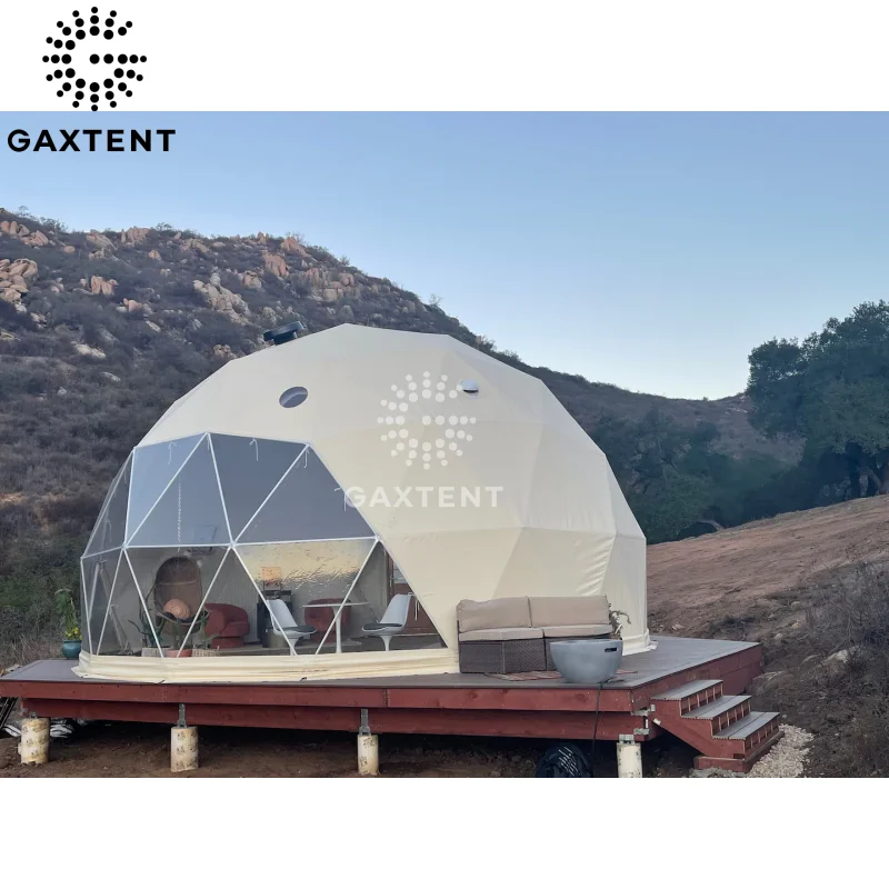 Transparent Geo Dome Tent Huge Size Fitch Coleman Portable Inflatable Resort Camping Waterproof Hotel Luxury
