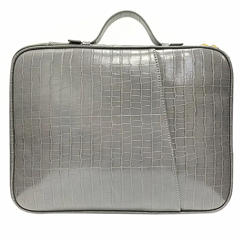 Customized University Crocodile File Folder Pouch Travel Document Bag Hot Laptop Book File A4 Paper