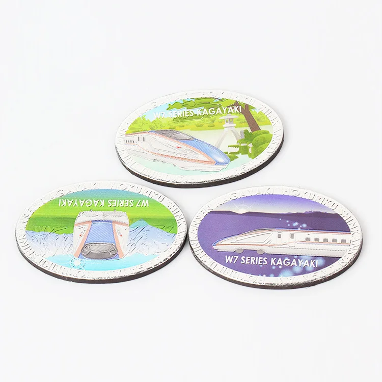 personalised thick souvenir aluminum foil fridge magnet for tourism