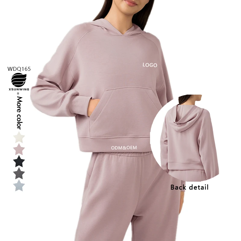 Xsunwing High Quality Heavy Hoodie Hoodies Sweatshirts streetwear joggers loose Running casual clothing Pullover hoodies WDQ165