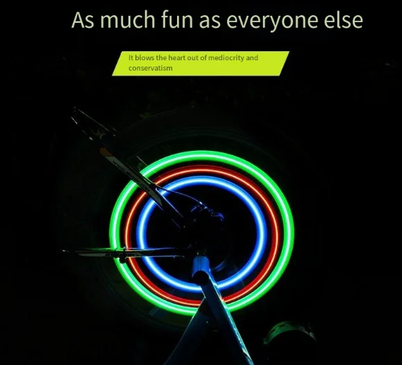 The factory quickly shipped multi-colored compact wheel wire lamp bicycle accessories for night riding partners