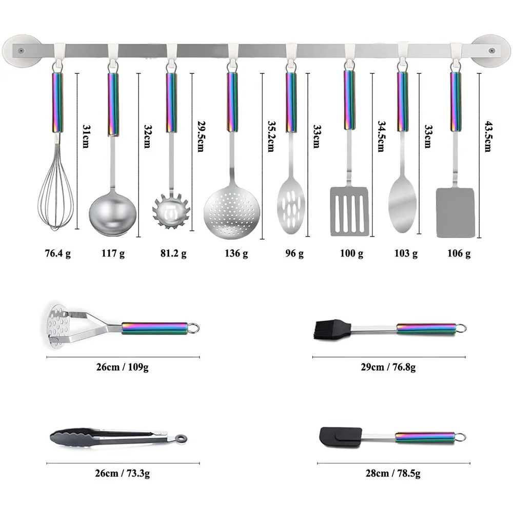 Household & camping private label stainless steel spatula serving kitchen cooking utensils tools set from china Distributor