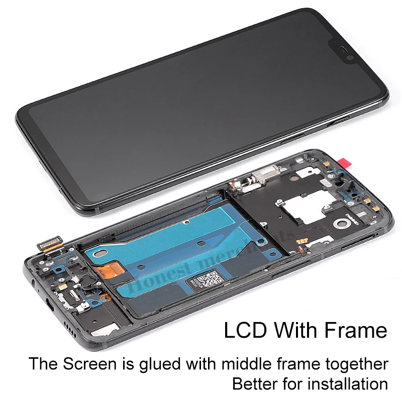 
6.28 inch Original For Oneplus 6 Optic AMOLED LCD Screen Display Touch Panel Digitizer Frame For One Plus 6 LCD Repair Parts 
