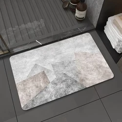 Eco-friendly Bath Mat Super  Water Absorbing Anti-slip  Bathroom Rug rubber door mat