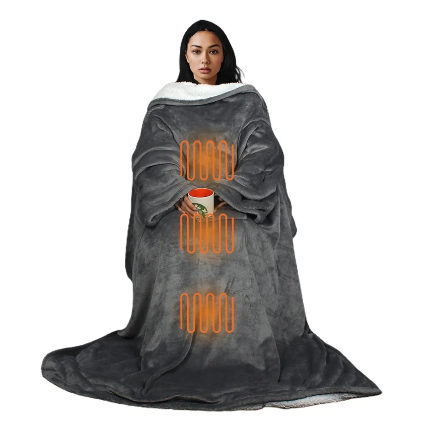 Оптовая продажа, мягкие пушистые норковые фланелевые флисовые Usb-одеяла с подогревом, электрическое ТВ с подогревом, поставщик электрическое одеяло