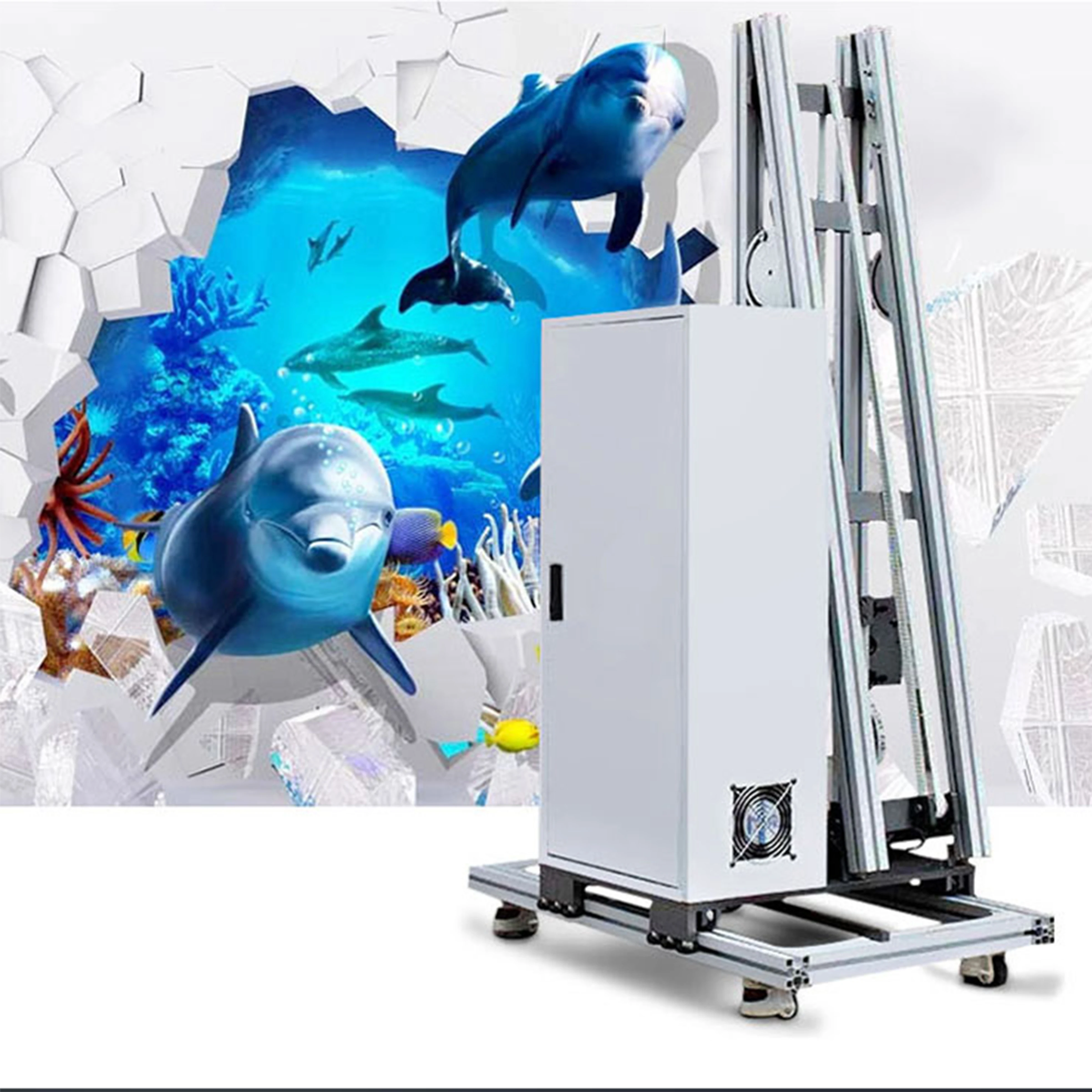 3d Vertical Wall/Glass/Metal/Wood/Paper/Ceramic Mural Art Direct UV Inkjet Printer Spraying Printing Painting