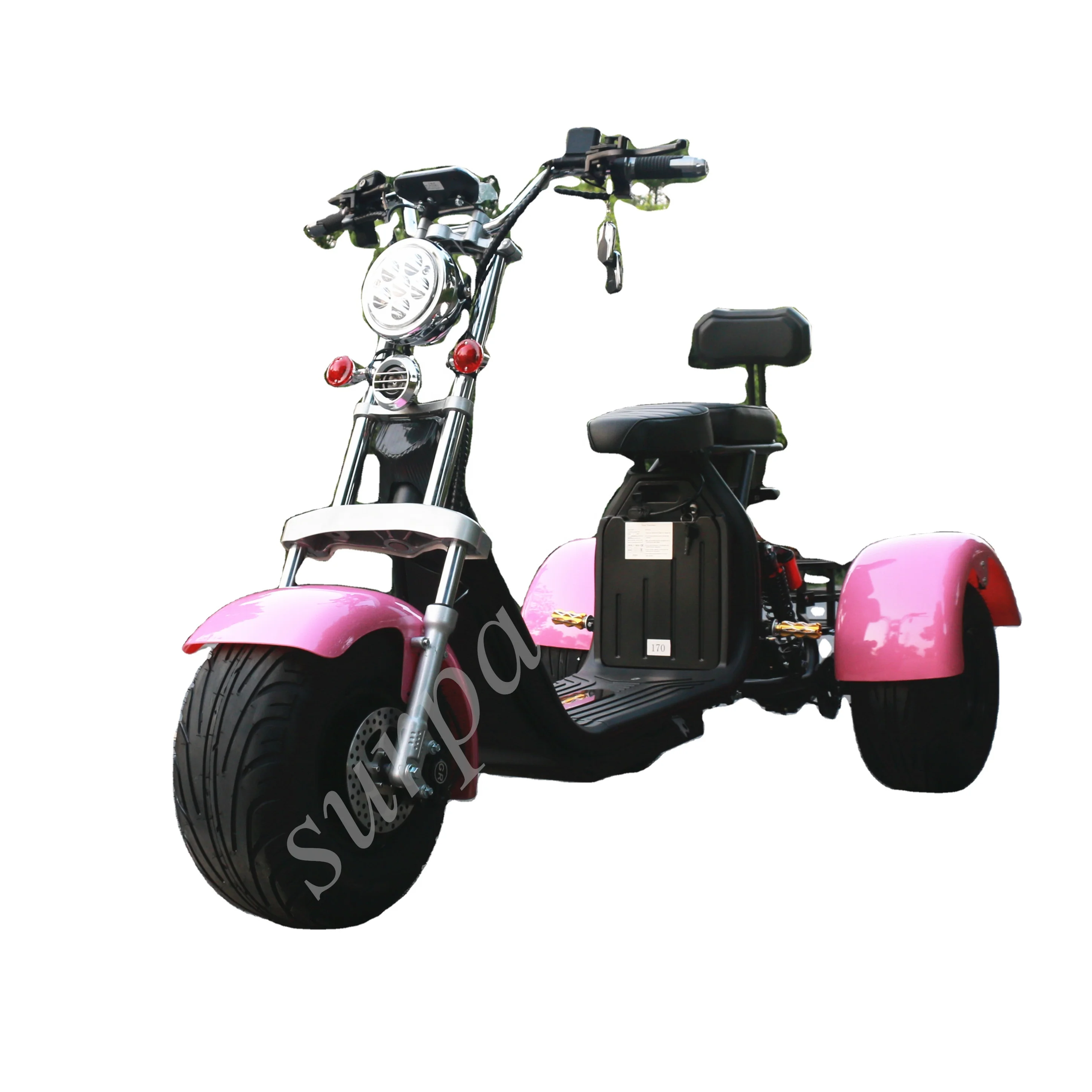 1000w 2000w 60v citycoco fat tire adult 3 wheel electric scooter street legal/trike/electric golf scooter/adult tricyle