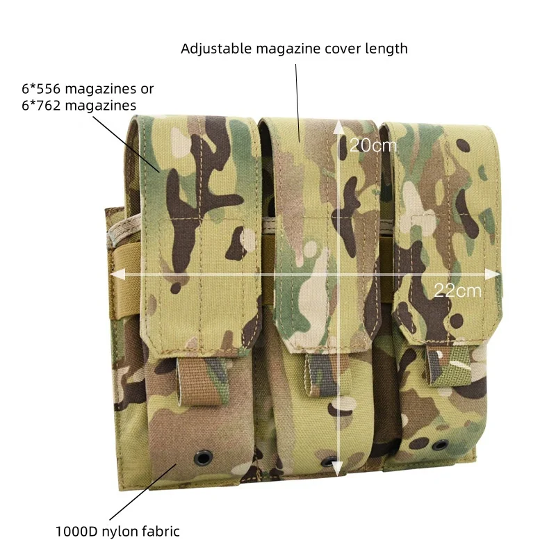 Magazine Pouch Outdoor CS Field 1000D Nylon Ruin Green Tactical Vest Magazine Utility Mag Pouch