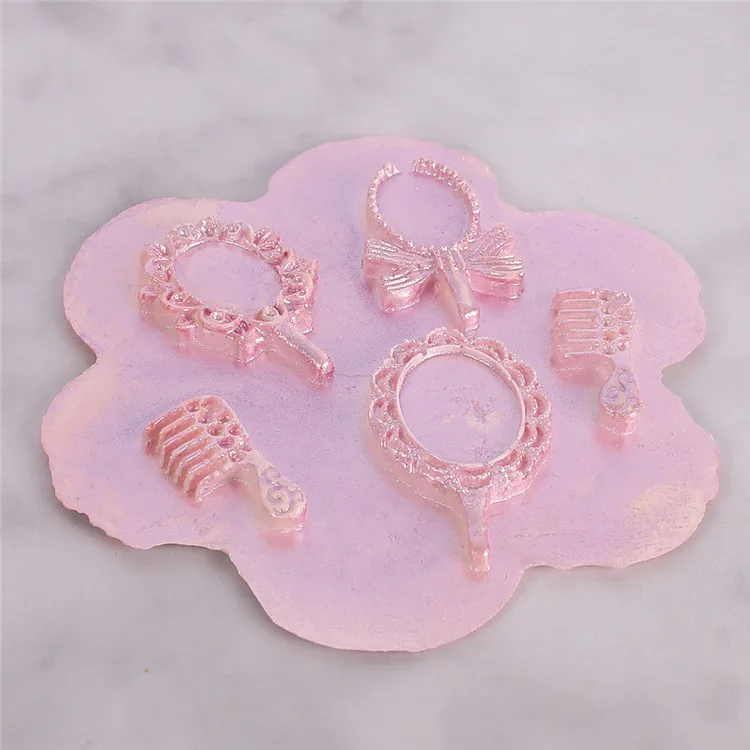 
3D New Mirror Comb Cake Silicone Mold Cake Decorating Tools Chocolate Fondant Sugarcraft Baking Tools DIY Mould 