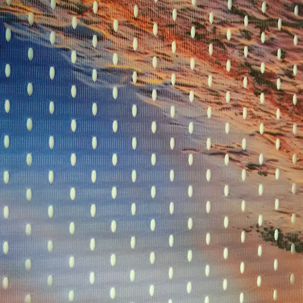 Custom Logo Printed Backdrop Outdoor Windproof Personalized Rectangular Outdoor Fabric Mesh Banner For Event