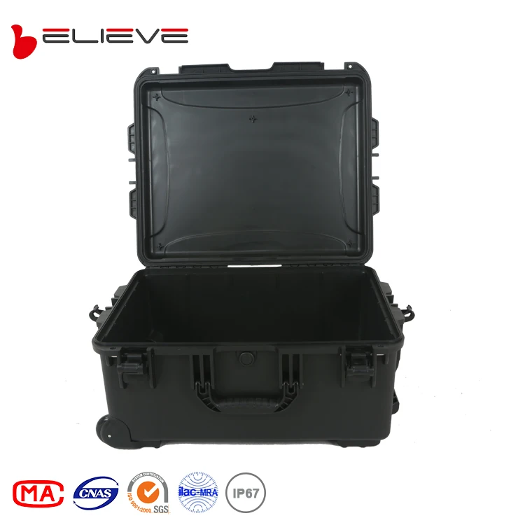 Protective plastic equipment case Tool Box with Foam Carrying case with wheel Tool Case
