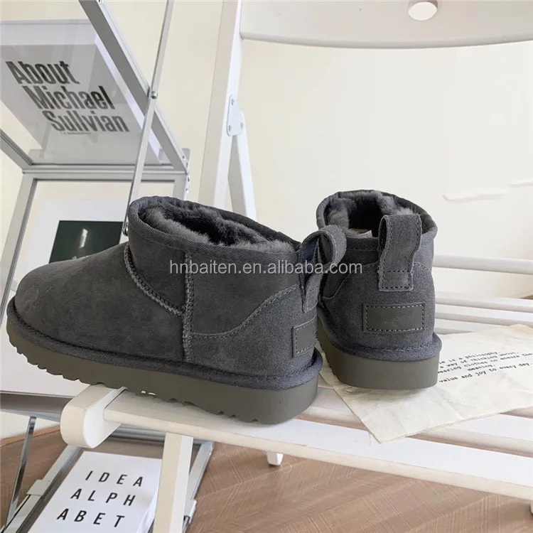 2021 New Winter Snow Boots Anti-Slip Fur Plus Shoes To Keep Warm Winter Large Size Short-Tube Women Fur Snow Boots