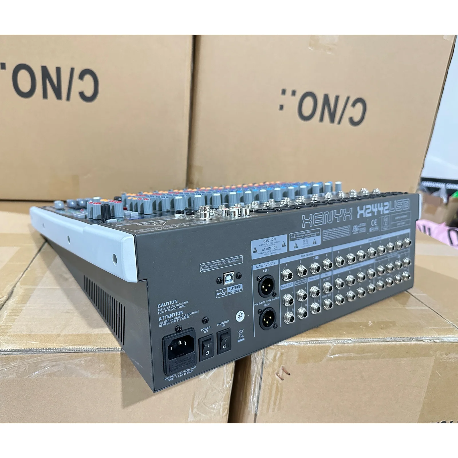 X2442USB Premium 24-Input 4/2-Bus Mixer with Mic Preamps/Compressors/British EQ 24-Bit Multi-FX Processor USB/Audio Interface