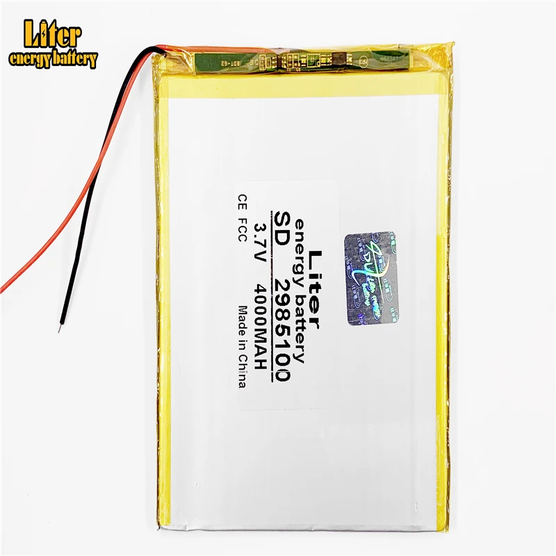 3,7 V 4000mah 2985100 3085100 литий-полимерный аккумулятор печатная потребительской электроники, цифровых продуктов, аккумуляторная батарея Lipo 22 г