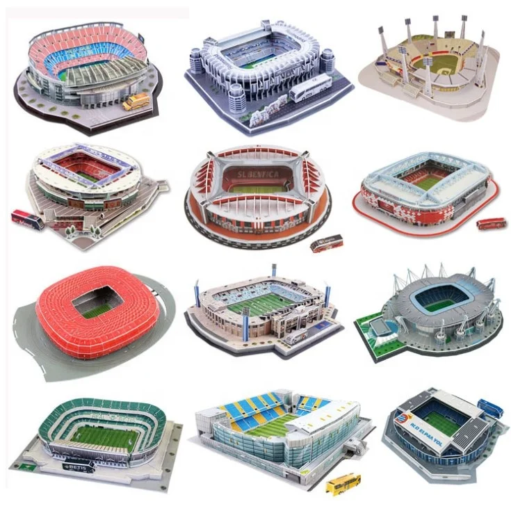  DIY пазл 3D Строительная карточка Эстадио Santigo Bernabeu/Emirates/Stamford bridge стадион и т. д. для
