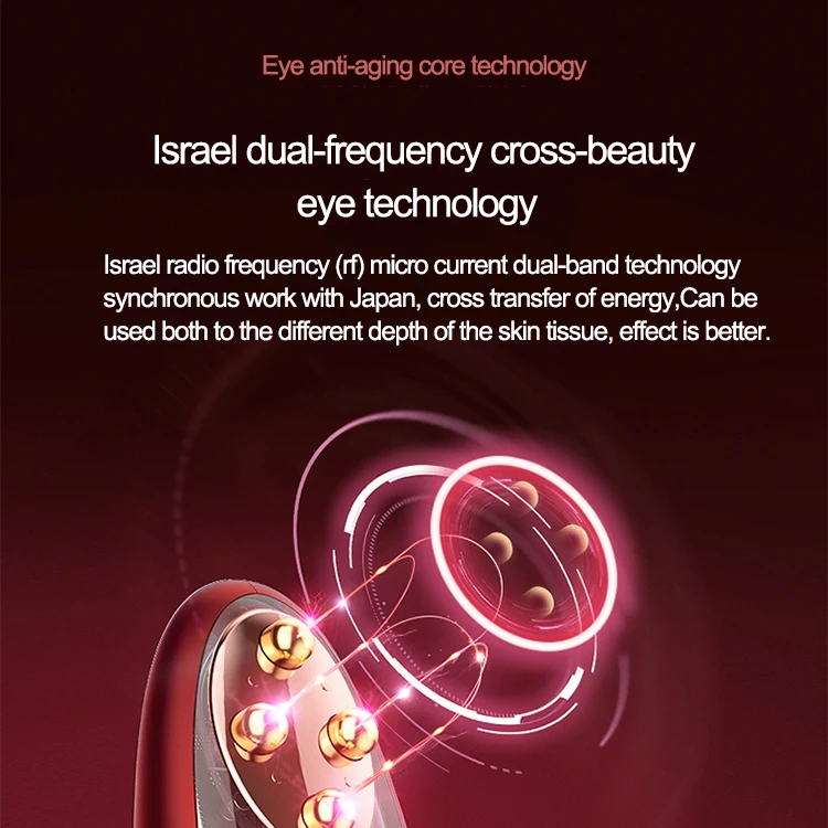 fairy stick eye beauty instrument red & blue light care dark circle removal lifting massager device beauty rf of eyes