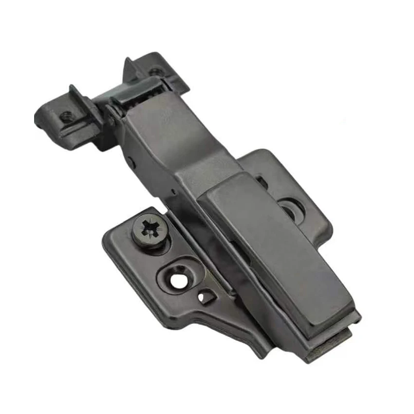 Top Grade 3D Narrow Aluminum Frame soft close hinge Slim profile display kitchen cabinet hydraulic damping glass door hinge