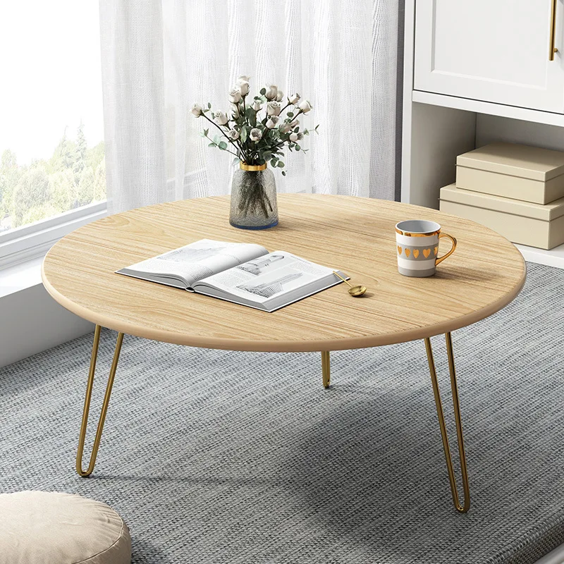 Wooden Round Side Table for Modern Home Living Room Furniture