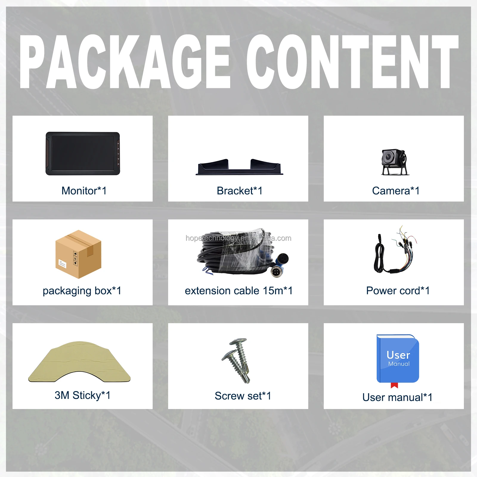 Touch Screen 7 inch DVR Monitor 2 Channels 1080P Digital Video Recorder Reversing Aid Truck Security Camera System