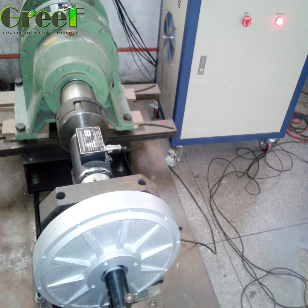 10KW 100RPM Permanent magnet axial flux disc coreless generator