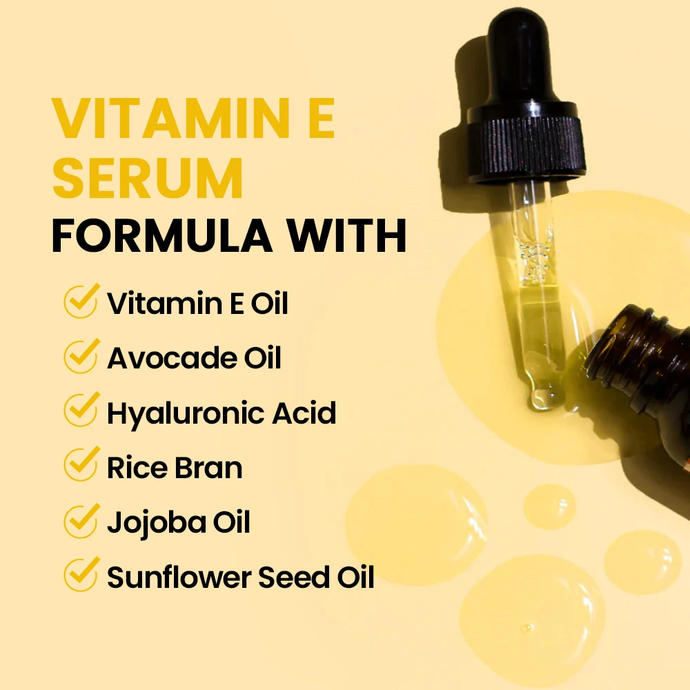 Wholesale Organic Whitening Face Serum Moisturizing Anti Aging Vitamin E Facial Care Oil Serum Private Label Manufacturer