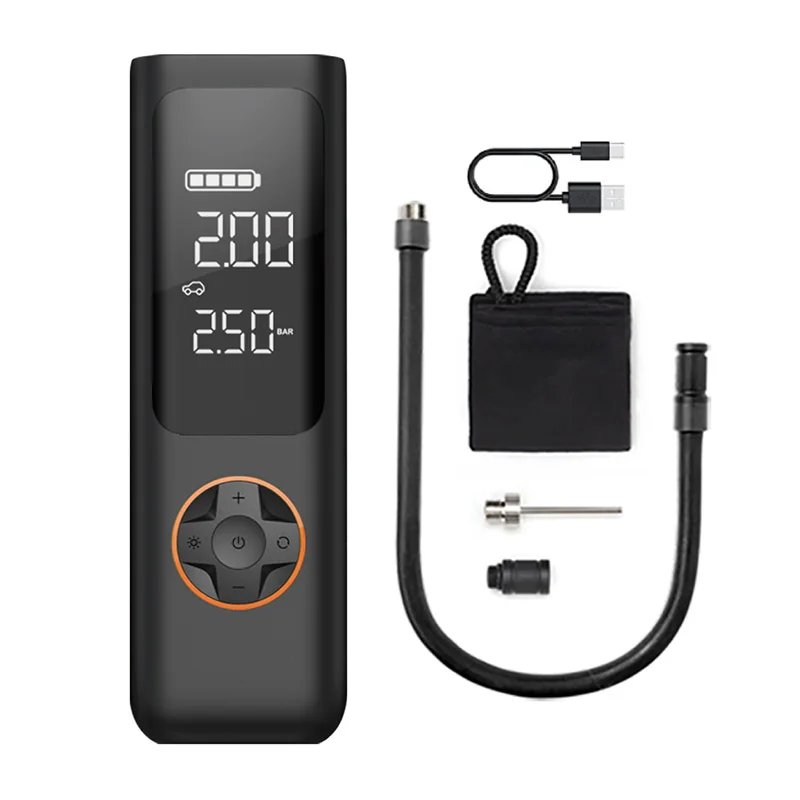 QiCYCLE  P1 portable electric air inflator 20lumens Flashlight SOS moles 3x2600mAh battery powerbank modes