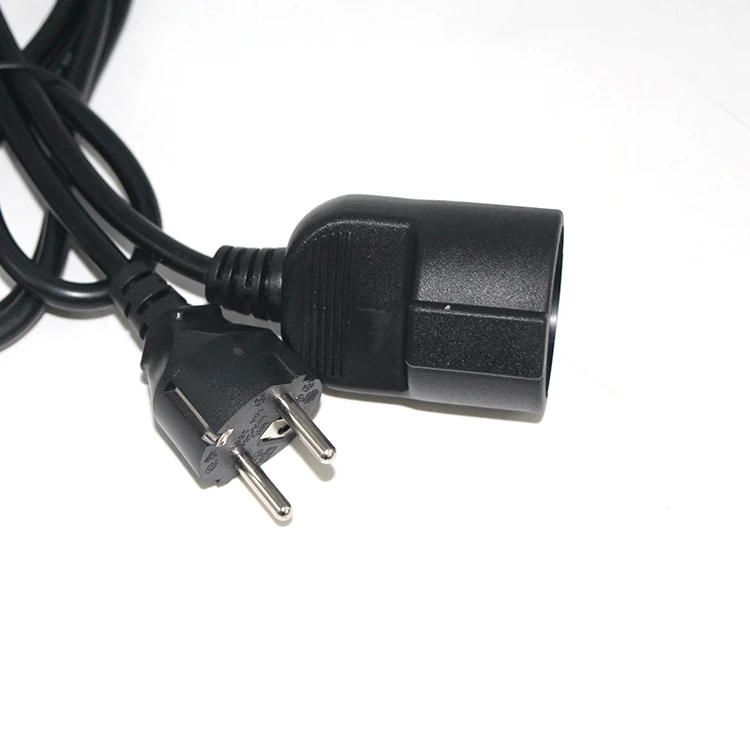 0.75mm Europe Schuko Male to Female Extension cords cable CEE 77 Eu Power Extension Cord