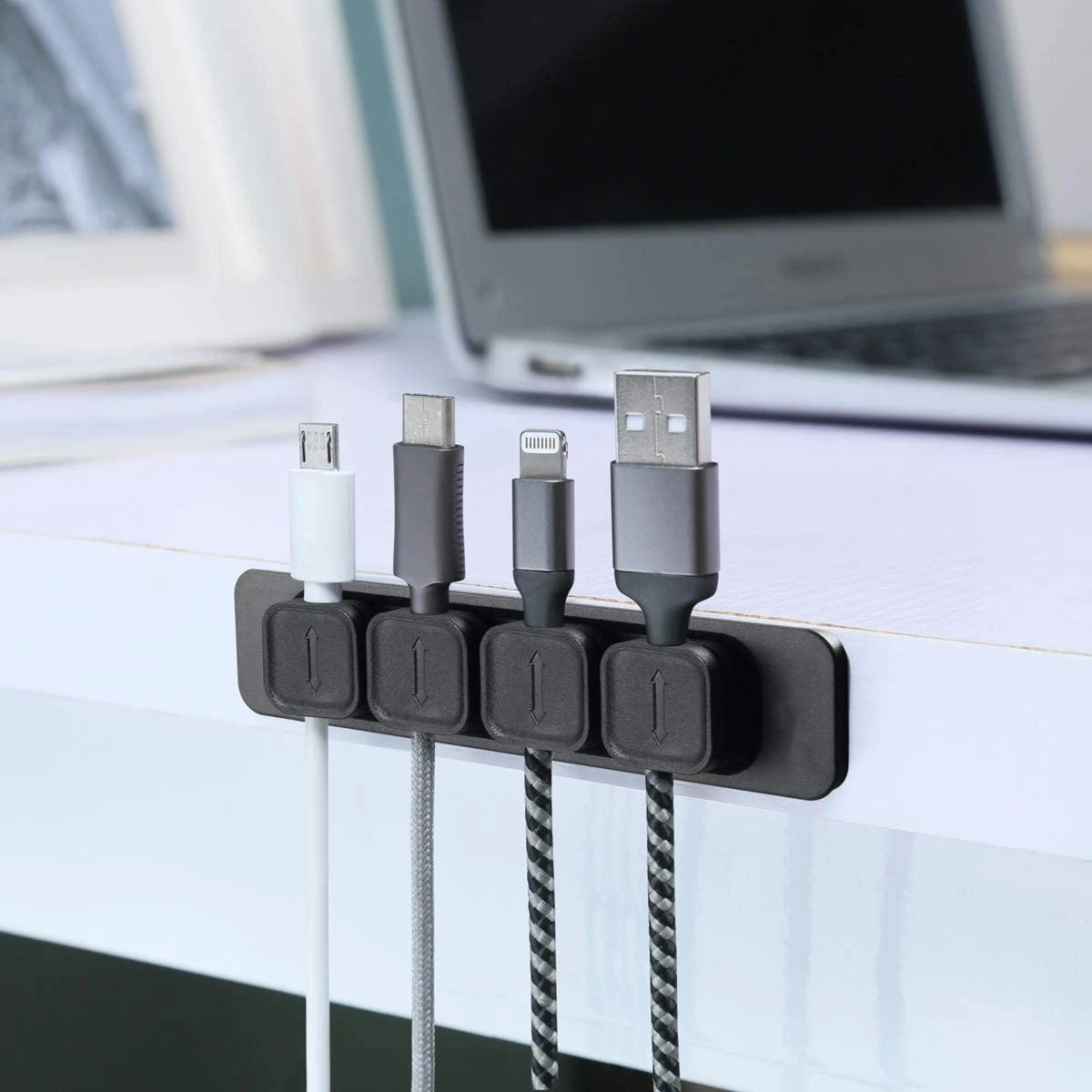Magnetic Silicone Like Cable Wire Organizer Clip Silicone Like Tpe Charging Wire Organizer