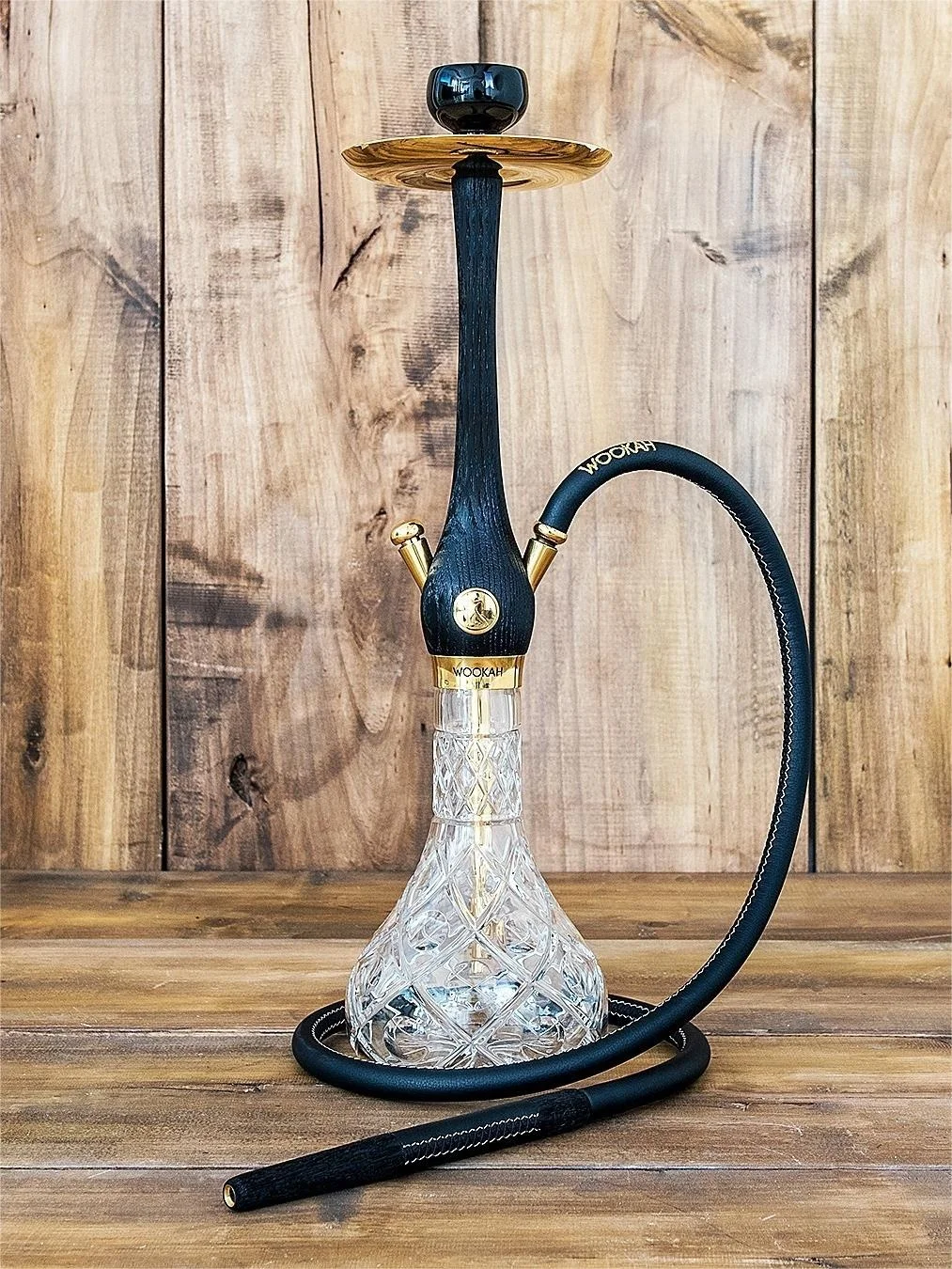 Хит продаж Высококачественный золотой деревянный кальянный кальян набор для курения роскошный со стержнем из нержавеющей стали