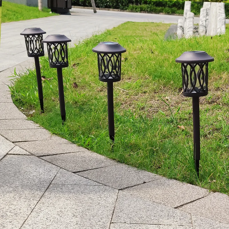 Ultra Bright Landscape Disc Light Led Outdoor Solar Waterproof Garden Lights Metal Glass Solar Lawn Lights Decoration
