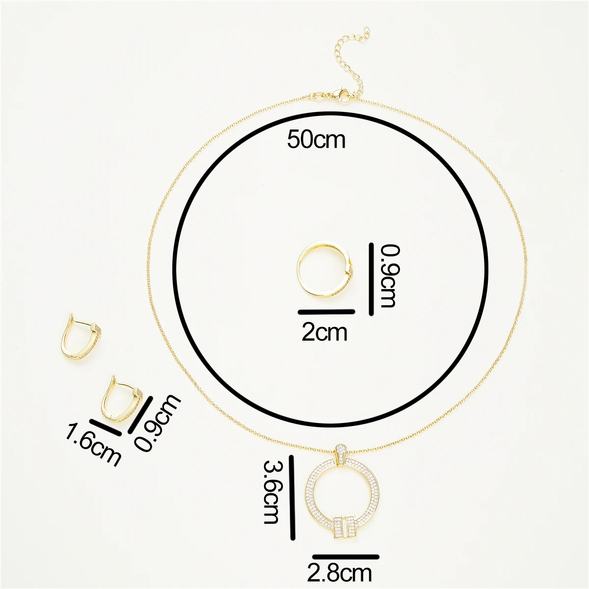 New Fashion Jewelry Set Ring Necklace Earring Wedding Jewelry Moroccan National Style Hollow Diamond