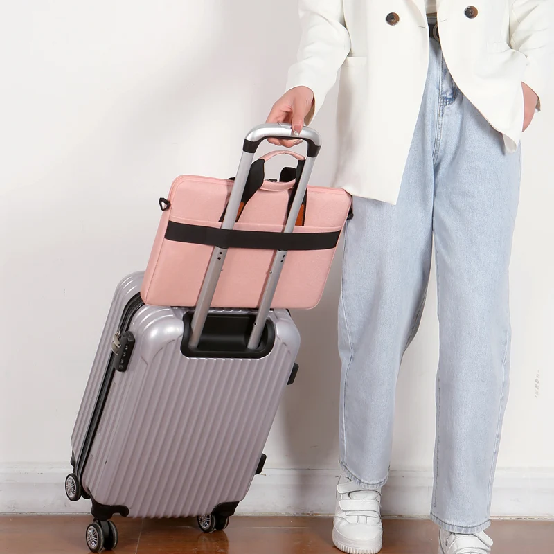 oem china wholesale protective 13.3 14 16.5 INCH Waterproof business computer bag laptop case with Shock-absorbing airbag