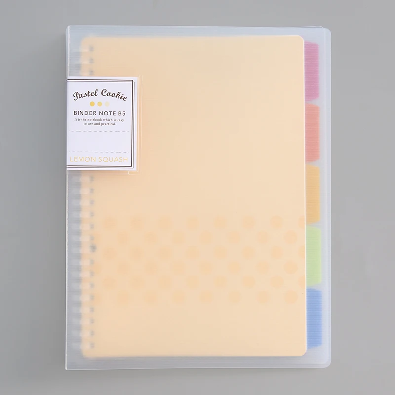 
Japanese Kokuyo Light Color Loose-leaf Notebook A5/B5/A4 Notebook Shell Detachable Stationery Coil Classification Simple 