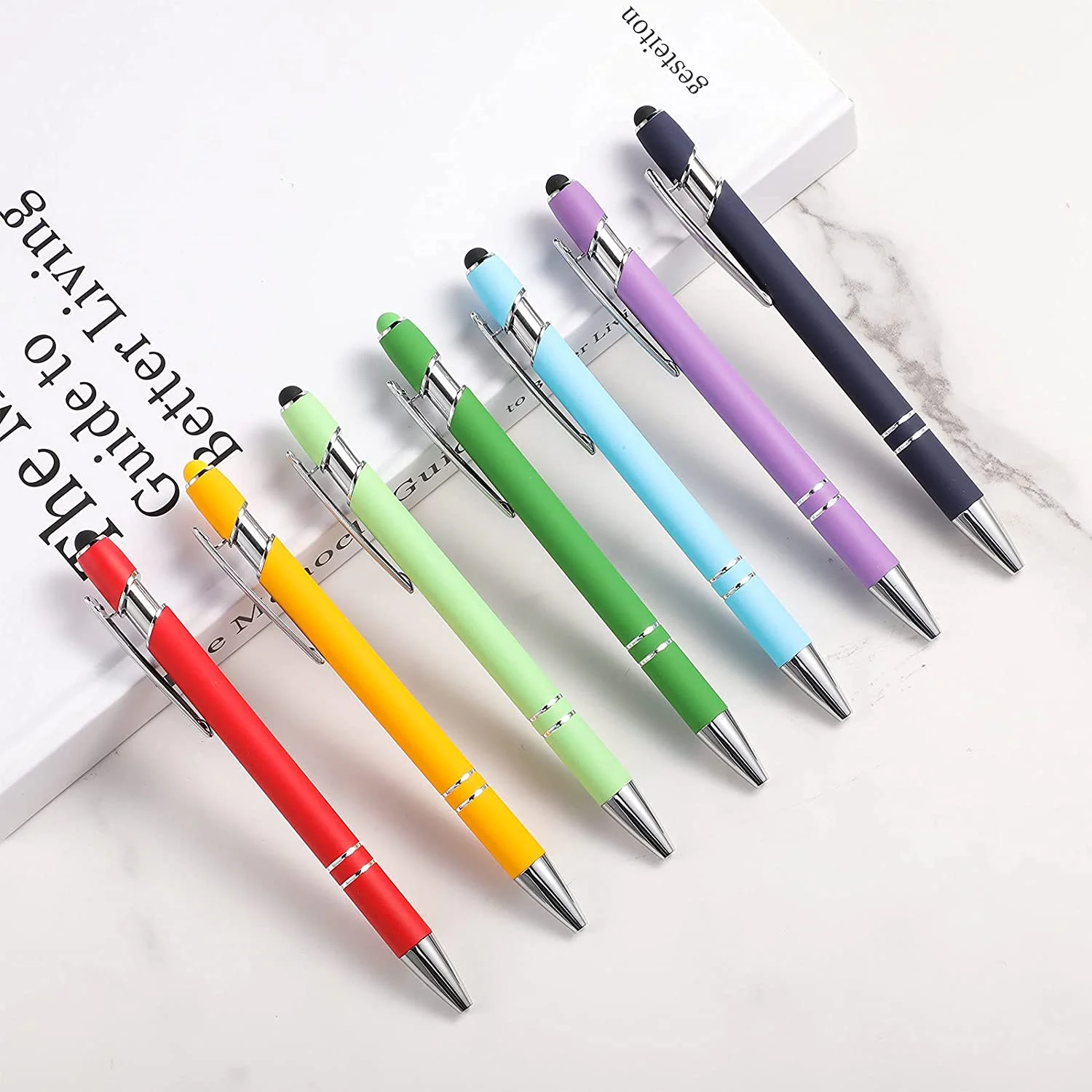 Best Cheap Click Pen Promotional Metal Biro Touch Screen Ballpoint Pens With Customized Logo