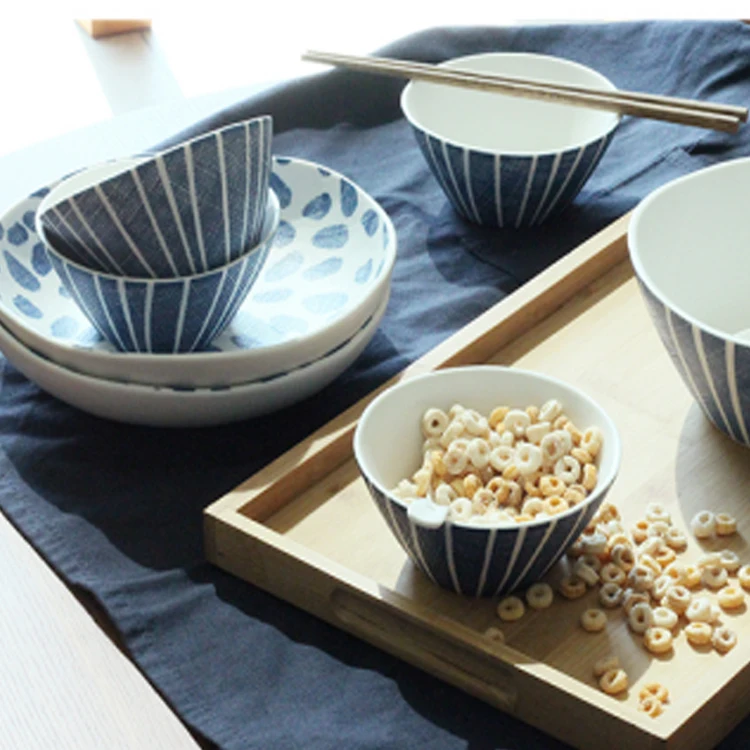 
Wholesale With High Quality Custom Printed Ceramic Plate Dish Bowl Tableware Dinner Set For Sale 