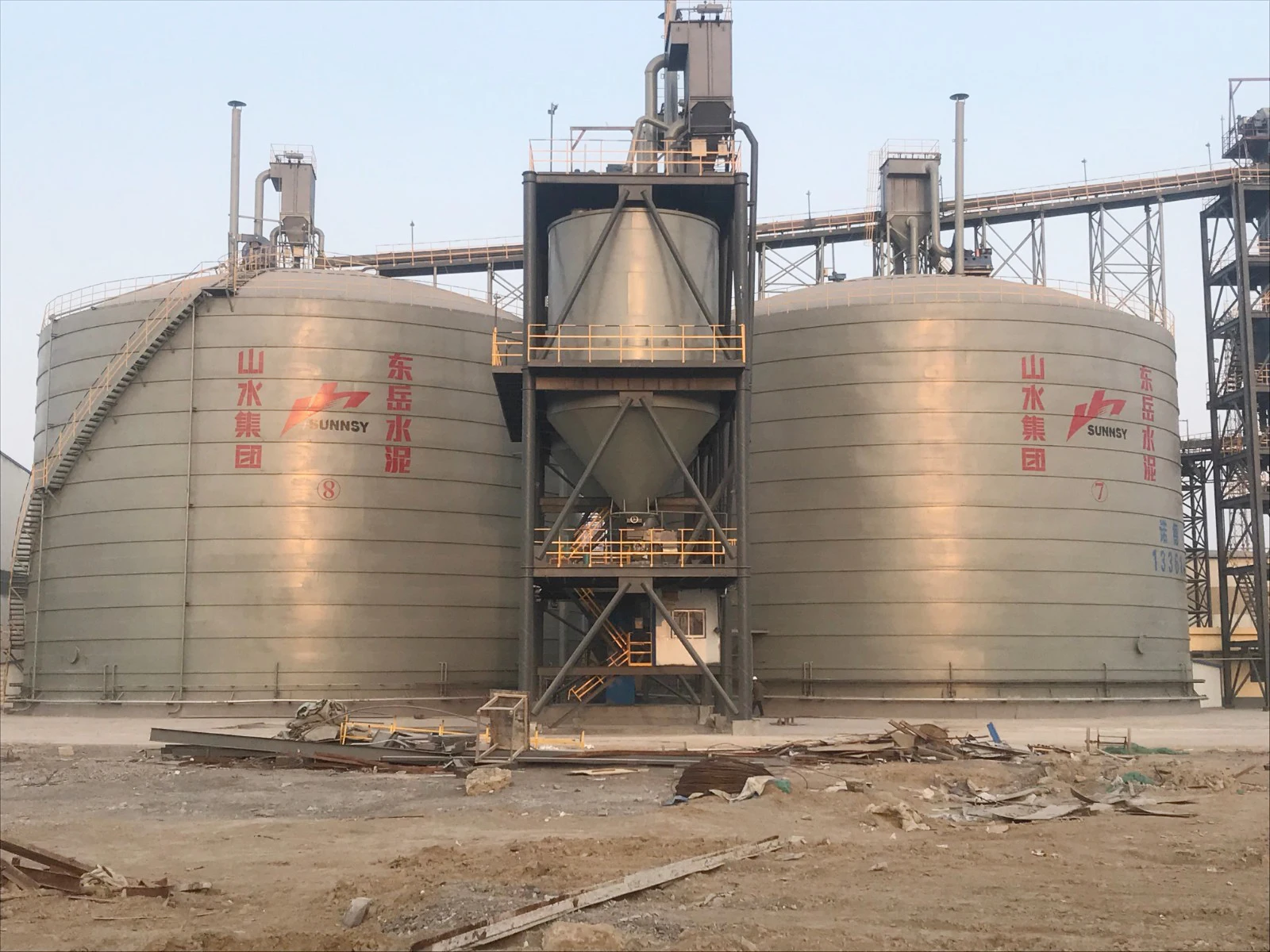 10000 tons of cement steel plate silo large bone silo 50000 tons of fly ash clinker silo
