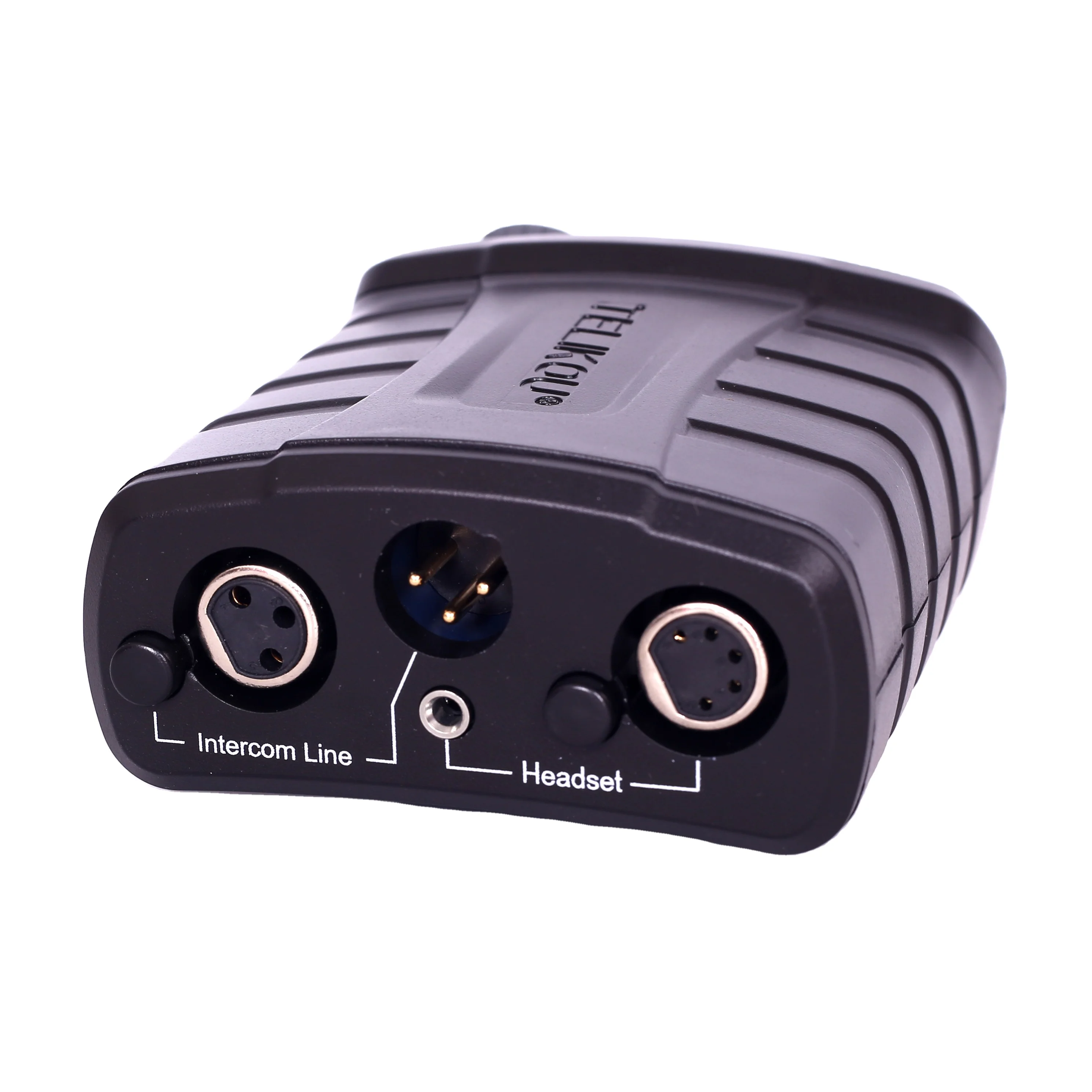 TELIKOU BK--201 Dual channel Belt pack XLR-3 Intercom Loop Through Connector, compatible with RTS dual channel belt pack