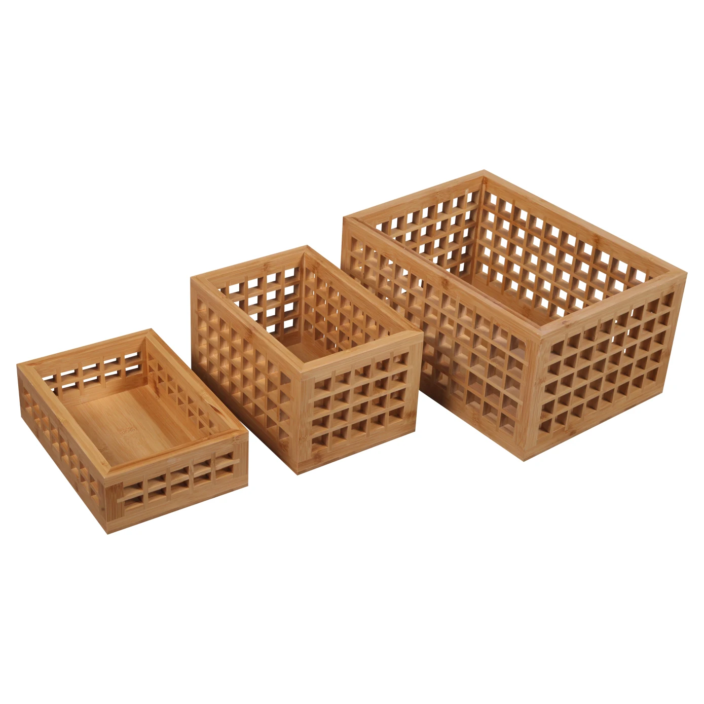 BSCI FACTORY wholesale wooden lattice collapsible toys  books fruit storage crate with cotton lining