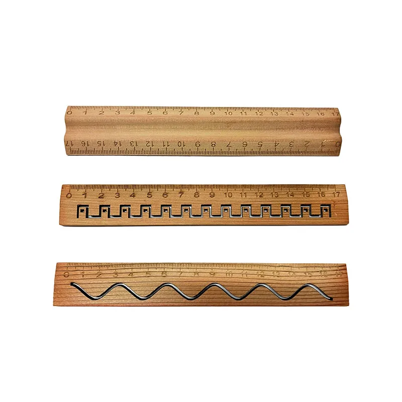 Factory Custom Wooden Rulers High Quality Rulers For School Ruler With Logo Laser Engraving Printed