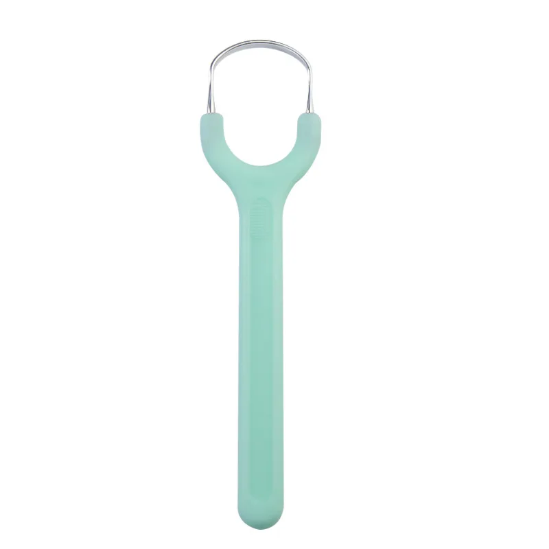 High Quality Stainless Steel Metal U-Shaped Tongue Scraper Removes Bad Breath And Cleans The Tongue