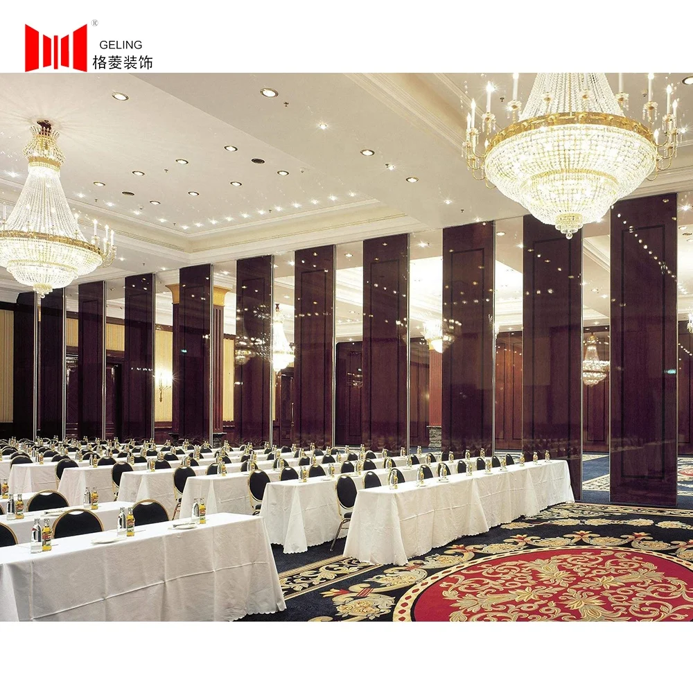 Banquet hall removable partitions acoustic folding sliding partition wall room separation folding partition wall price