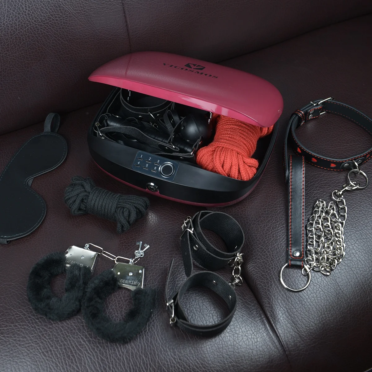 Factory Wholesale sex toy box male sex toys storage box fingerprint BDSM penis case for couples