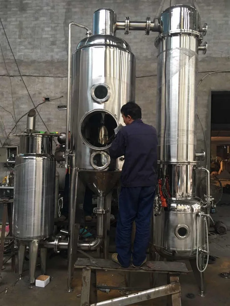 High Quality Stainless Steel Evaporating Concentrator Single Effect