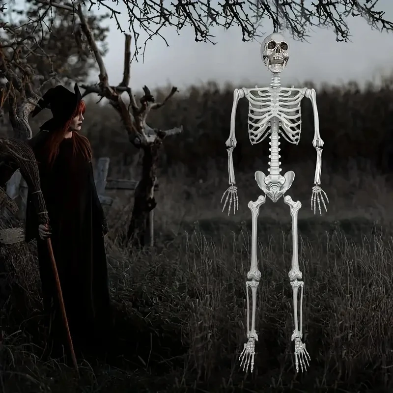 Customized Wholesale Cheap Scary Halloween Decoration Props Haunted House Life Size Animated Halloween Articulated Skeletons