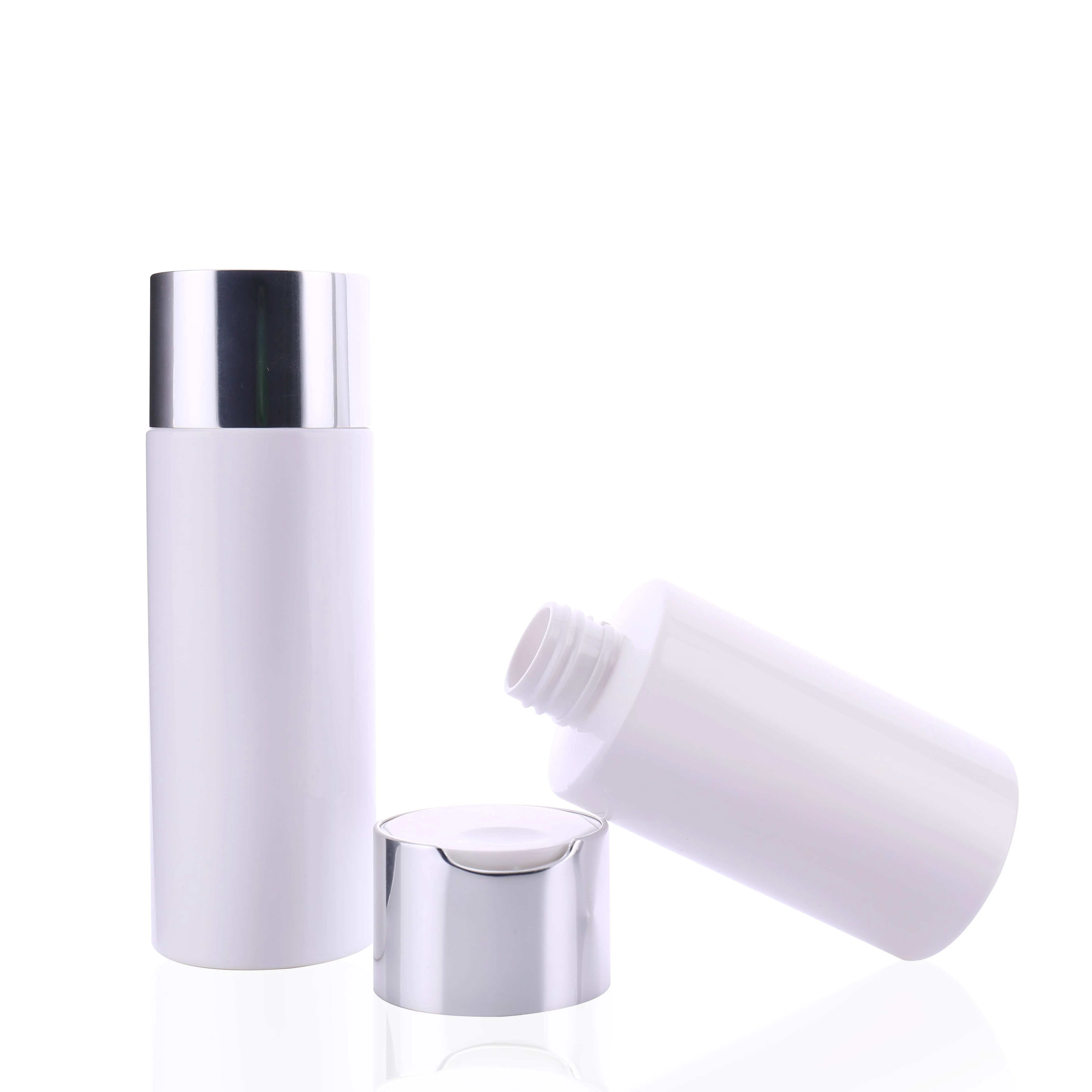 XINKAI 120ml 150ml 200ml 250ml 300ml Cylinder Disc Top PET Cosmetic Lotion Bottle PET01